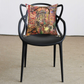 Unleash Your Power Leopard Black Panther Roses Butterflies Mixed Media Art Spun Polyester Square Pillow