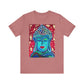 Buddha Peace Meditation Spiritual Zen Peaceful Art Silver Grey Unisex Mens Women's Jersey Short Sleeve Crew T-Shirt