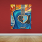 Live By The Sun Love By The Moon Guitar Music Rainbow Art Indoor Wall Tapestries Blanket