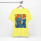 Guitar Live By The Sun Love By The Moon Heart Rainbow Music Yellow Gold Unisex Jersey Short Sleeve T-Shirt