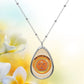 Mosaic Art Grow Wild Sun Child Oval Necklace Teardrop Pendant Jewelry