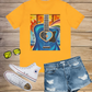 Guitar Live By The Sun Love By The Moon Heart Rainbow Music Yellow Gold Unisex Jersey Short Sleeve T-Shirt