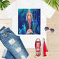 Be A Mermaid And Make Waves  Underwater Ocean White Unisex Mens Women's Jersey Short Sleeve Crew T-Shirt