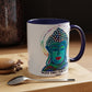 Peace Comes From Within Buddha Mixed Media Spiritual Meditation Art Accent Ceramic Coffee Tea Mug (11, 15oz)