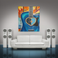 Live By The Sun Love By The Moon Guitar Music Rainbow Art Indoor Wall Tapestries Blanket