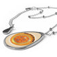 Mosaic Art Grow Wild Sun Child Oval Necklace Teardrop Pendant Jewelry