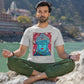 Buddha Peace Meditation Spiritual Zen Peaceful Art Silver Grey Unisex Mens Women's Jersey Short Sleeve Crew T-Shirt