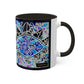 Blue Glass Mosaic Dragon Eye Art Ceramic Coffee Tea Colorful Mugs, 11oz