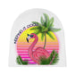 Keeping It Cool Flamingo Beach Tropical Sunset White Unisex Baby Hat Beanie