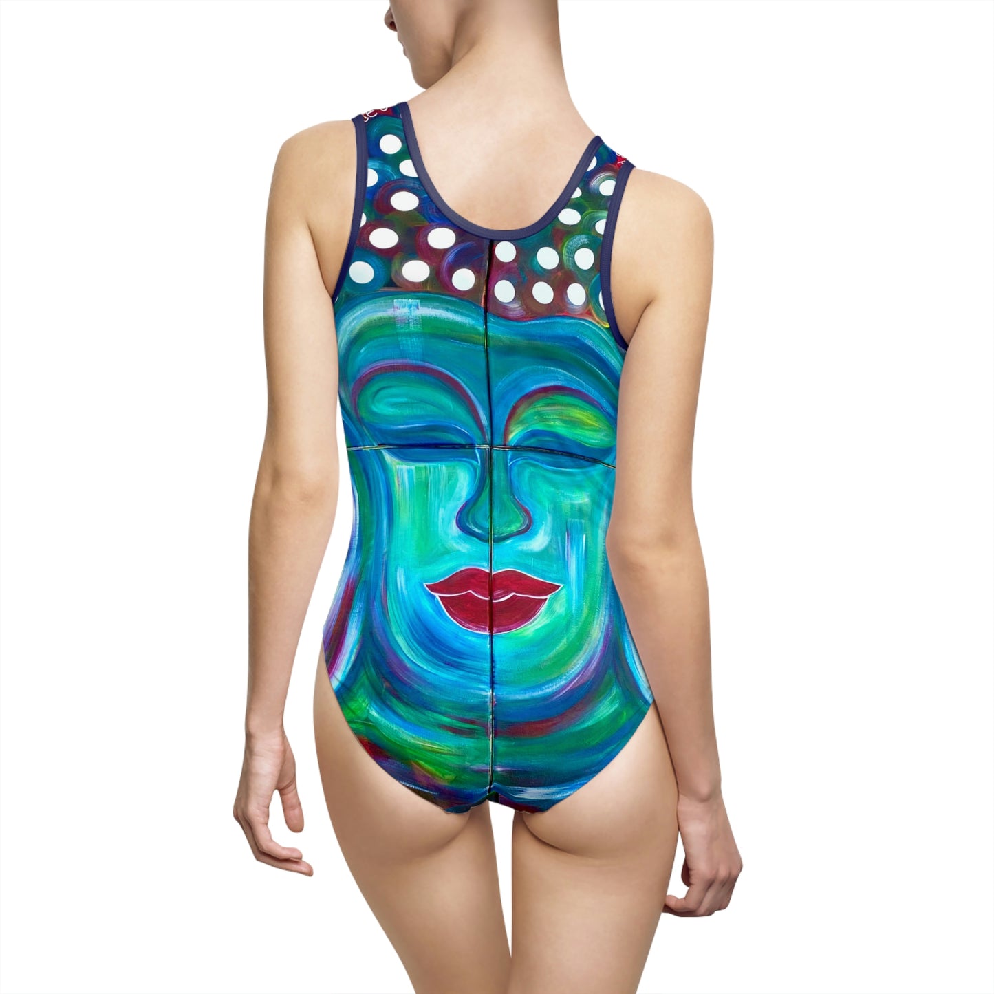 Buddha Peace Women's Classic One-Piece Bathing Suit Beachwear Swimsuit