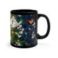 Butterfly Moonlight Tree Blossom 11oz Black Ceramic Mug