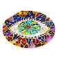 DragonHeart Glass Mosaic Green Dragon Eye Fantasy Spiritual Mystical Art Round Vinyl Sticker