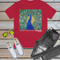 Born To Stand Out Colorful Peacock Bird Nature Art Red Unisex Mens Women's Jersey Short Sleeve Crew T-Shirt