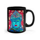 Buddha Peace Spiritual Meditation Art 11oz Black Ceramic Mug