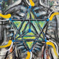Merkaba Activation Original Energy Visionary Art Mixed Media Acrylic Painting Mediation Chakras Artwork